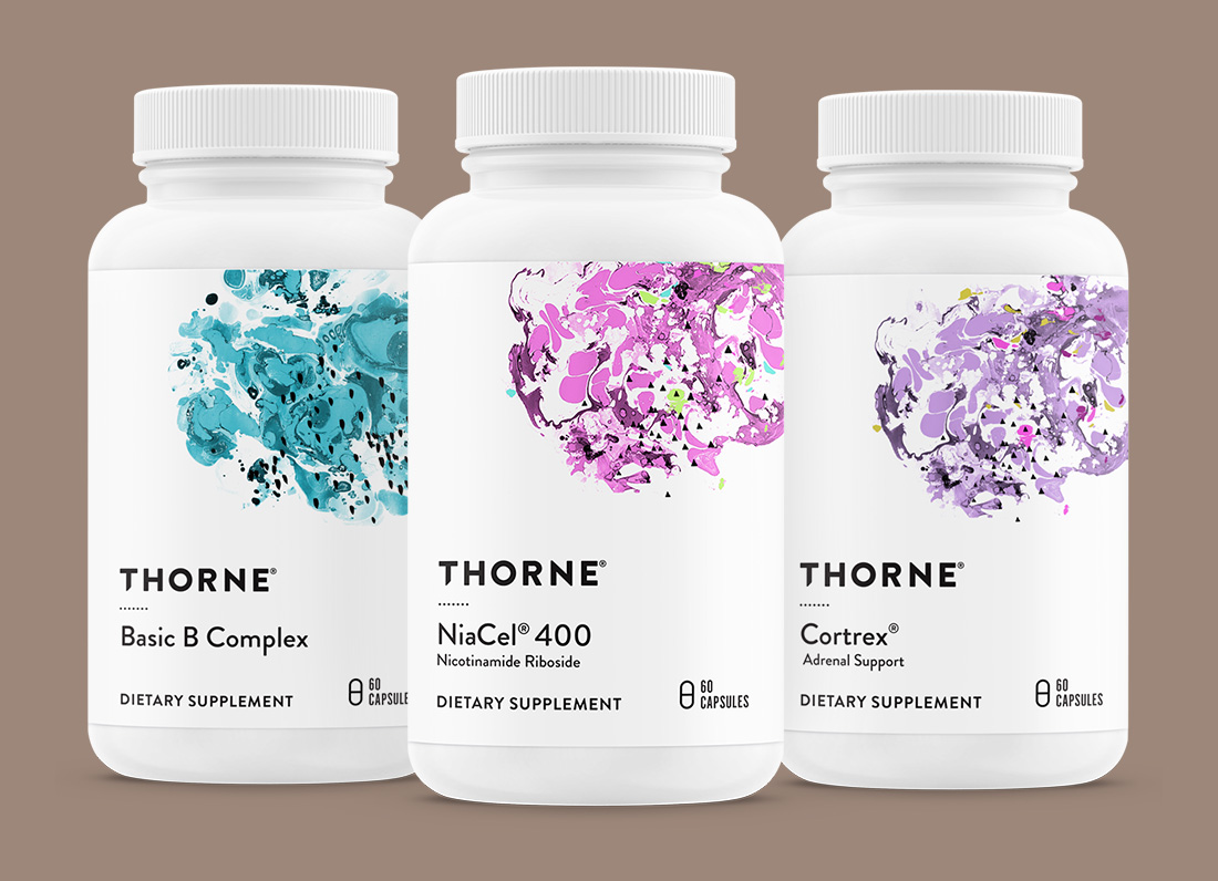 Thorne supplements available at Youth Skin Rx, supporting holistic skincare.